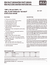 DataSheet IS61NLF25618A pdf